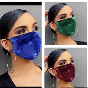 Sequin Mask Bright Colorful Sparkly Adult Face Covering Super Comfortable
